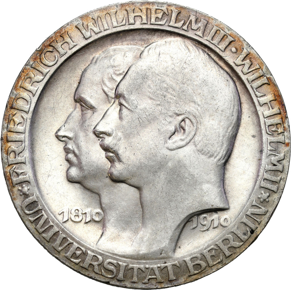 Niemcy, Prusy. 3 marki 1910 A, Uniwersytet Berlin